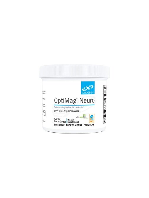 OptiMag Neuro Unflavored by Xymogen, magnesium powder container