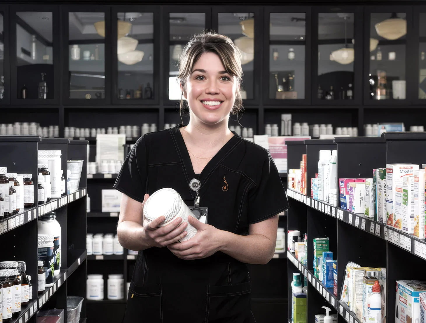 Flourish pharmacist on a call with a provider