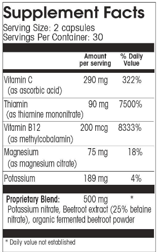 berkeley life nitric oxide capsules supplement facts