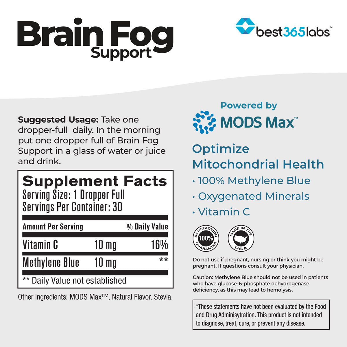 Brain Fog Support Liquid Methylene Blue