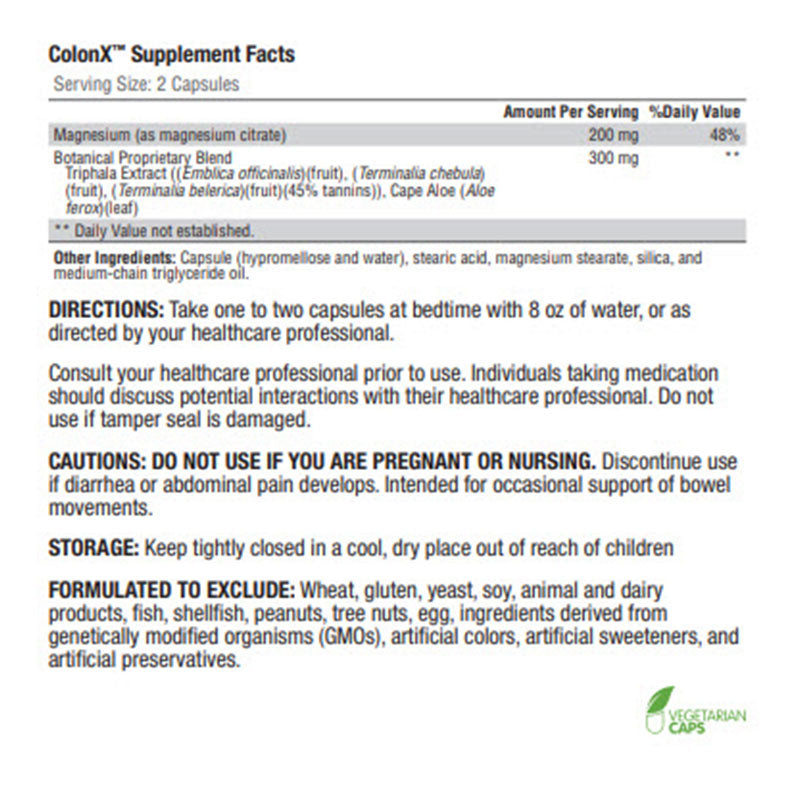 ColonX-Supplement-Facts