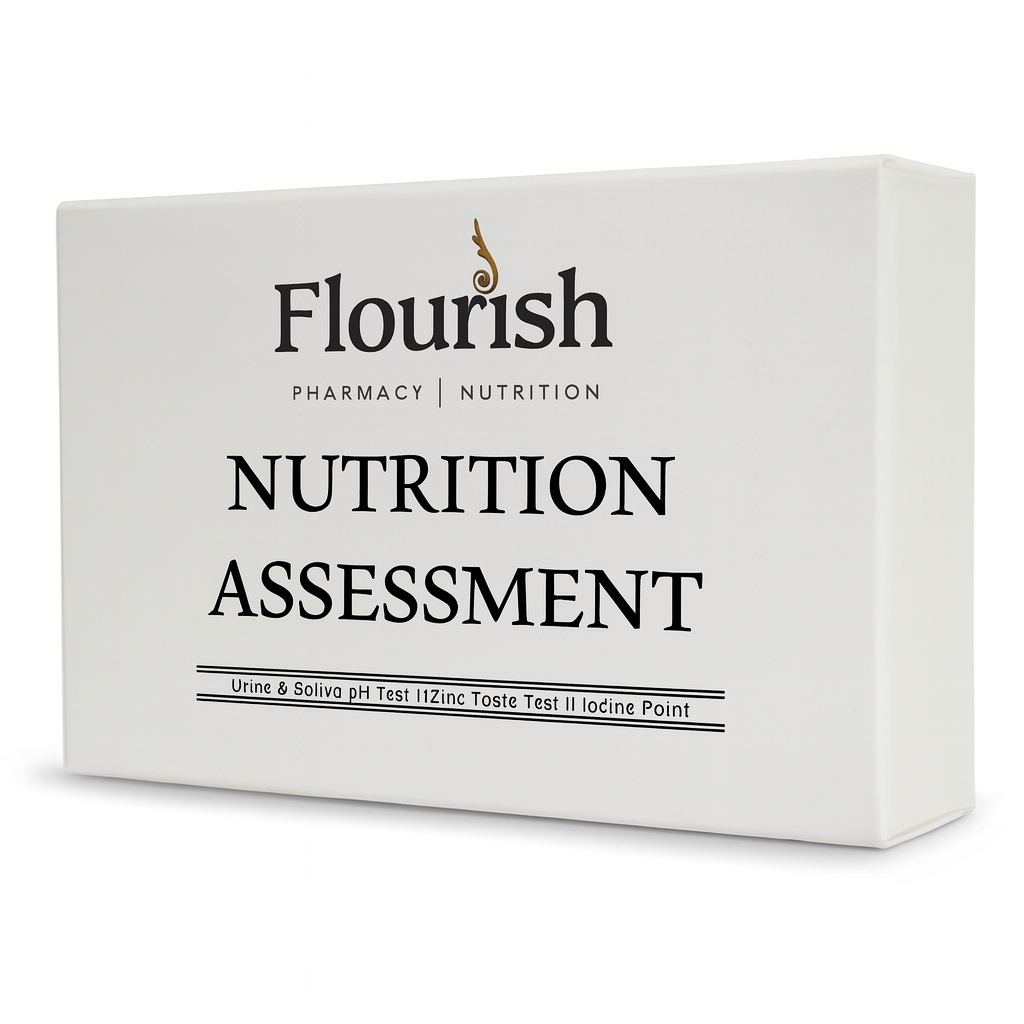 Nutrition Assessment Pack by Flourish Rx, at-home nutrient screening kit box