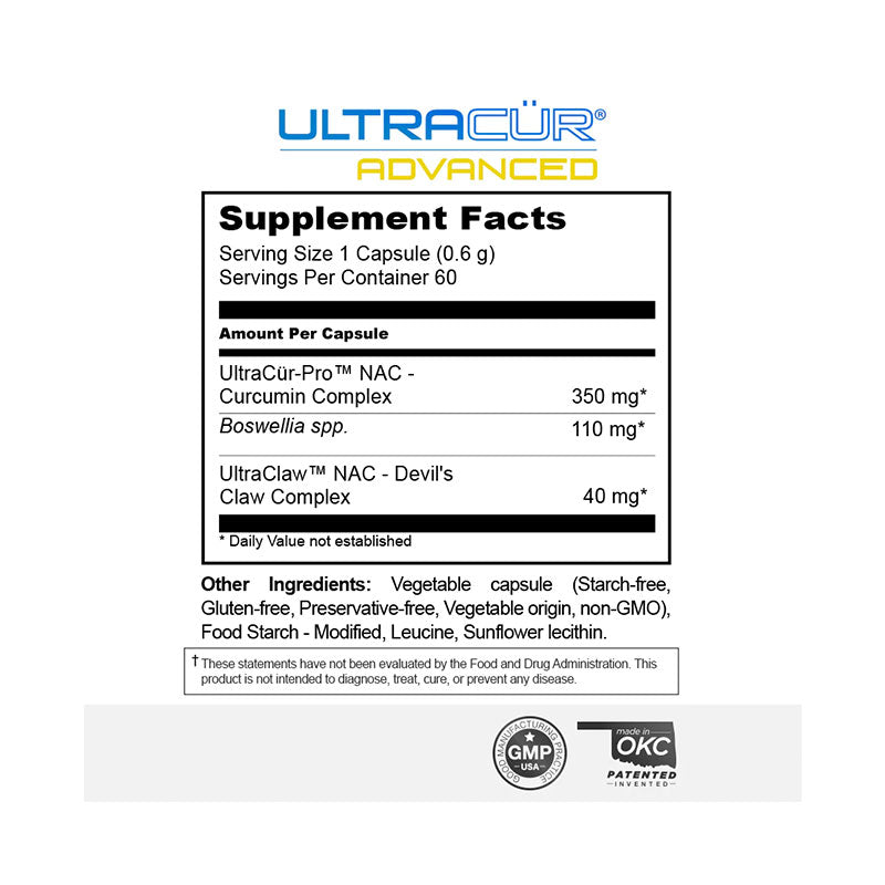 UltraCur Advanced Supplement Facts