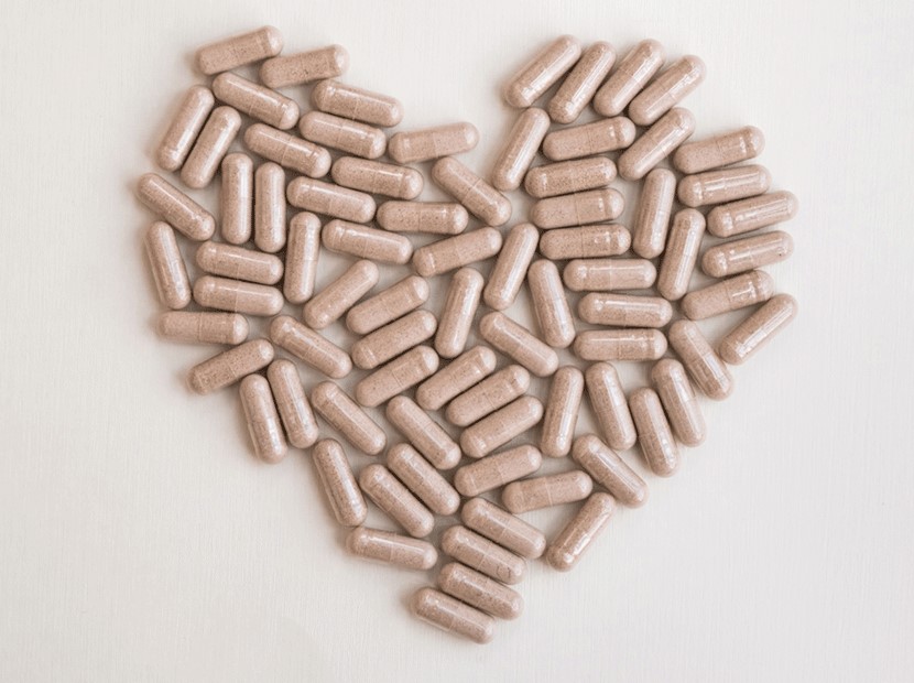 Heart Health Supplements heart shape